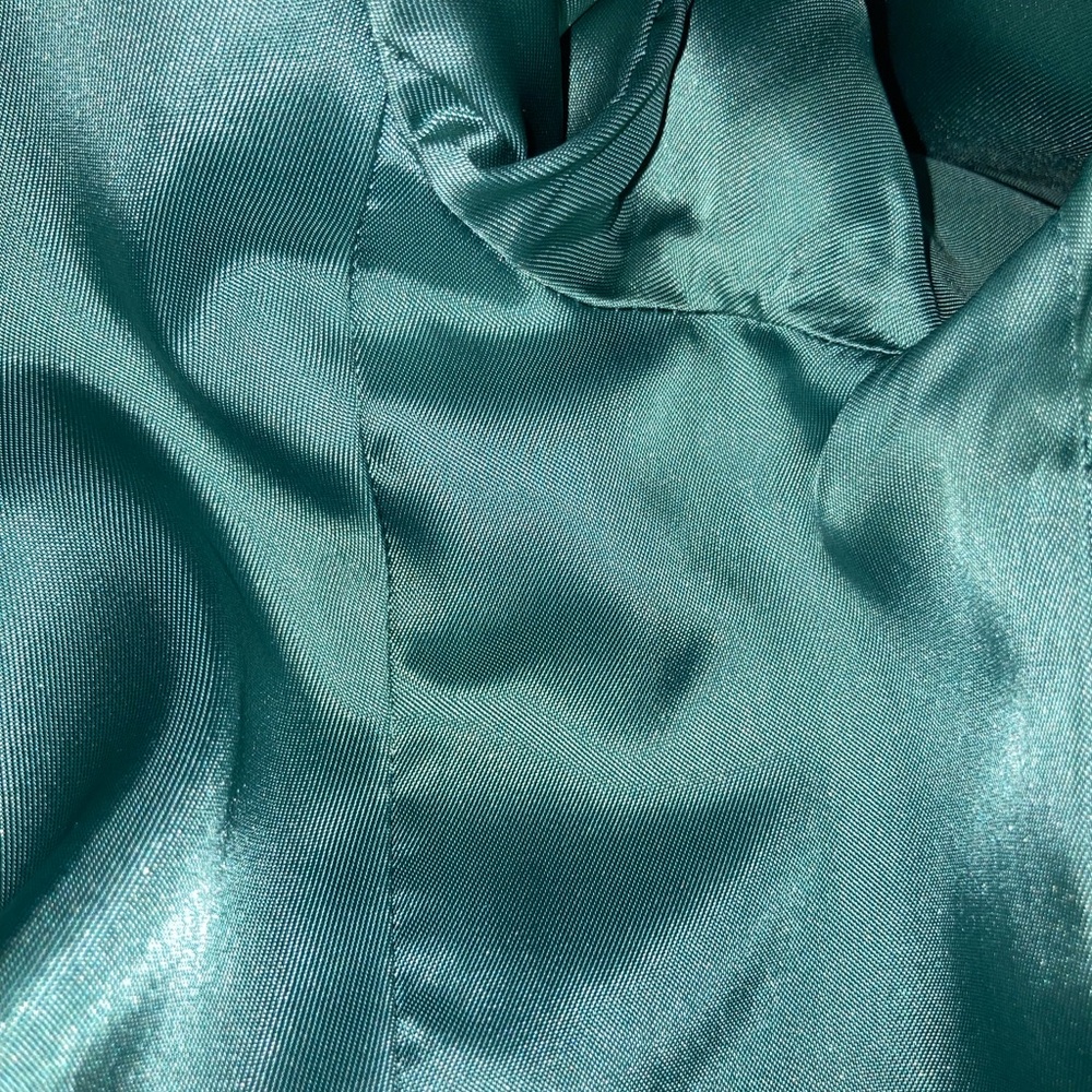 Pendleton Teal Wool Cropped Blazer Small Petite V… - image 5